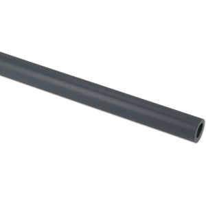 Threading pipe PVC-U 1/2" x 3,2 mm plain 10bar grey 4m