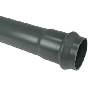 Grey Pressure Pipe PVC-U Ring Seal 125mm x 6mm - 5m