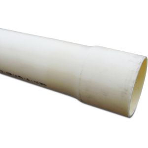 Pressure pipe PVC-U 75 mm x 3.6 mm glue socket x plain 12,5bar cream 5m KIWA