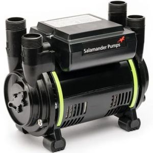 Salamander CT50+ Xtra 1.5 Bar Twin Positive Head Shower Pump (Inlet Isolators) with Noise Vibration Reduction Technology 