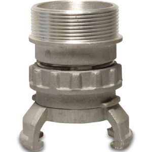 Aluminium DN45 x 2" BSP Quick Coupler With Locking Ring