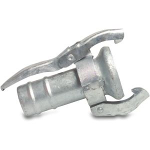 70mm Female Perrot x 70mm Hose Tail Perrot Galvanized Steel Quick Coupler