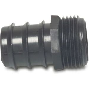 1" Male Thread x 25mm Barbed Adaptor 4 Bar PP Hose Tail