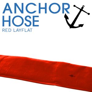 Red Layflat Discharge Hose - High Pressure